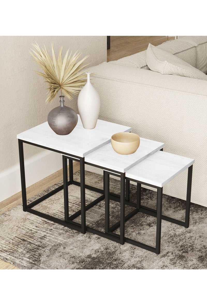 Home Gallery Metal Nesting Table 3-Piece  - Image 3