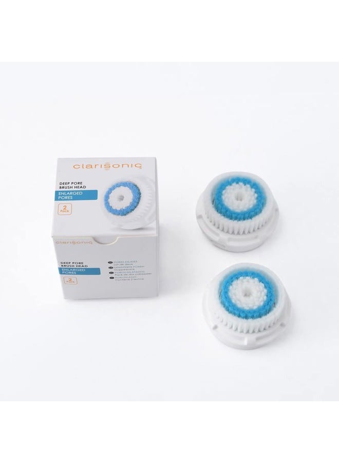Clarisonic استبدالات رأس الفرشاة | متوافق مع ميا 1، ميا 2، ميا فيت، ألفا فيت، سمارت بروفايل أبلفت وألفا فيت | تمت إضافته إلى بوابة الشفافية، عمق المسام، عبوة 2 (عدد 2) - Image 2