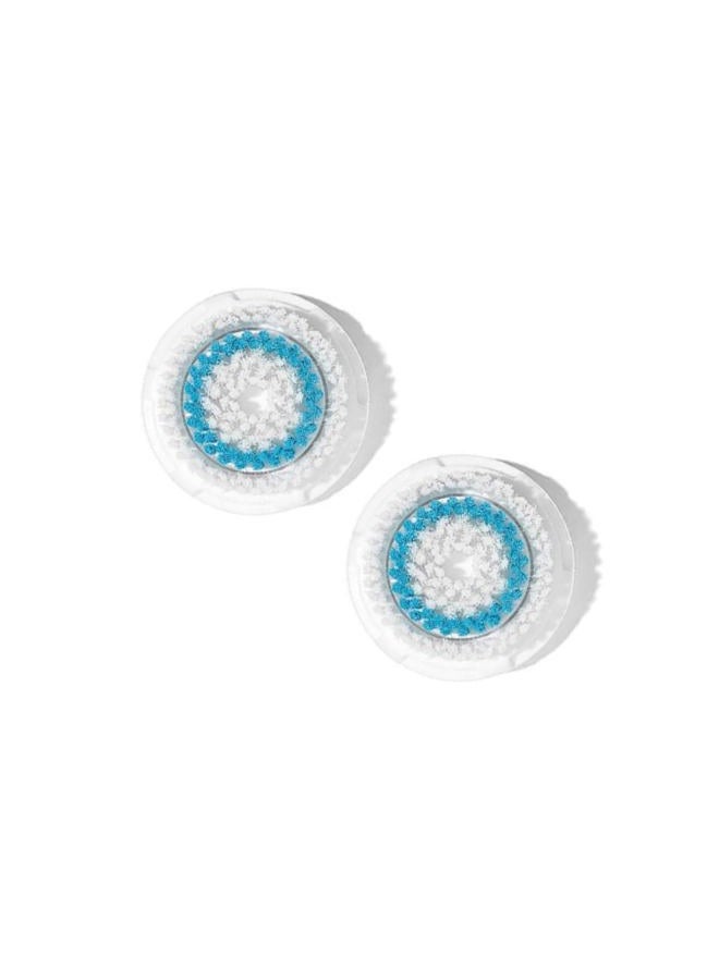 Clarisonic استبدالات رأس الفرشاة | متوافق مع ميا 1، ميا 2، ميا فيت، ألفا فيت، سمارت بروفايل أبلفت وألفا فيت | تمت إضافته إلى بوابة الشفافية، عمق المسام، عبوة 2 (عدد 2) - Image 1