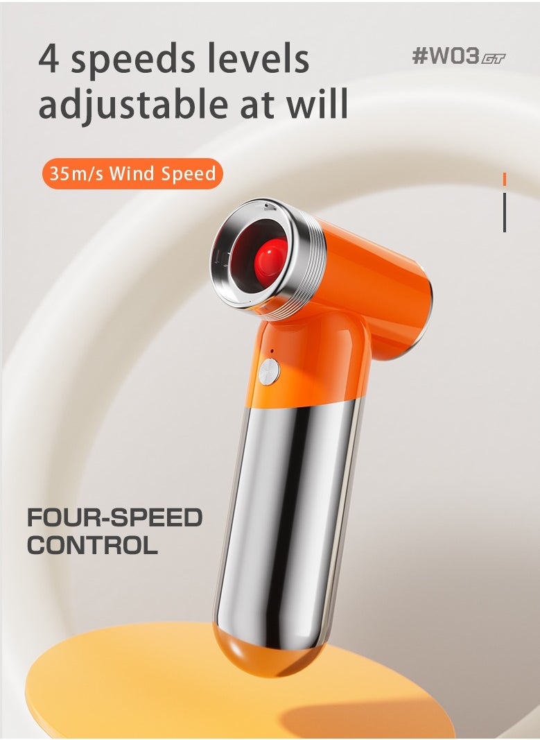 Compressed Air Dusters, Turbo Jet Fan for Sand and Dust Removal, 4 speed levels, 130000RPM