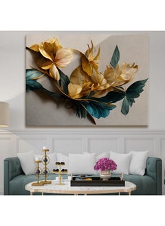 Paper Plane Design PAPER PLANE DESIGN Canvas Floral Wall Art: A Symphony of Nature's Elegance Wall Art Large Size Canvas Framed Paintings For Living Room Office,Caffe,Restaurant,Home Decor. (18 x 24 Inches, C)  - Image 1