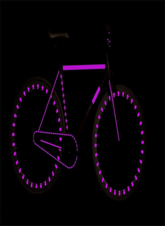 RydeSafe Reflective Decals - Flowers Kit (Violet) - Image 3