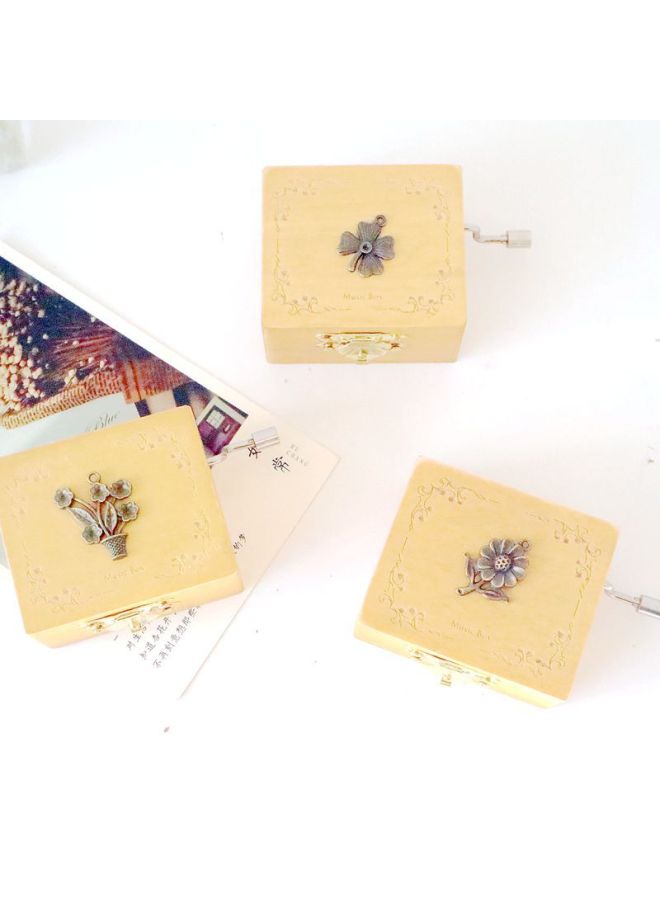 Vintage Small Patch Music Box Metal Wooden Hand Music Box Cute Gift Student Gift Wholesale-Color:Free Hot Air Balloon  - Image 5
