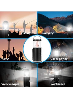 Generic 2-In-1 LED camping light with kit, battery-operated LED light with 15-piece tool and 2 lighting modes, portable emergency light for camping storm outage in house car workbench  - Image 2