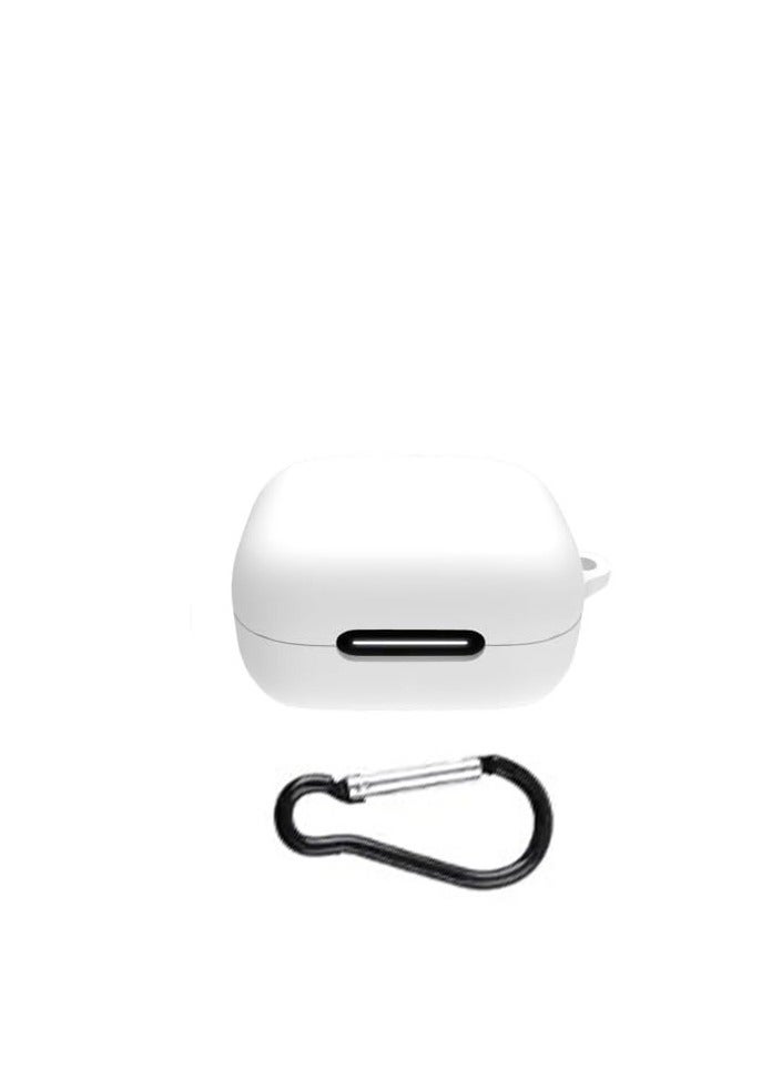 Silicone Case Compatible with Anker Soundcore R50i NC/P30i NC, Soft Slim Skin friendly Case Cover Shockproof Protection Cover with Carabiner - Red - Image 2