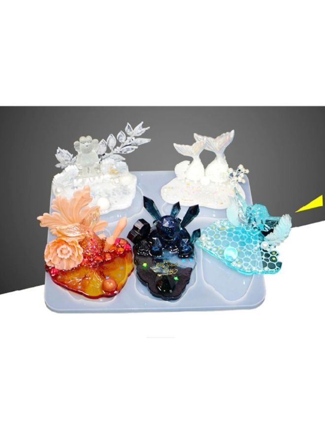 1-Piece Geode Shape Coaster Silicone Mold for Resin DIY 380 x 250 mm - Image 3