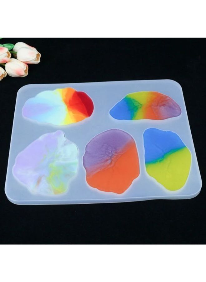 1-Piece Geode Shape Coaster Silicone Mold for Resin DIY 380 x 250 mm - Image 4