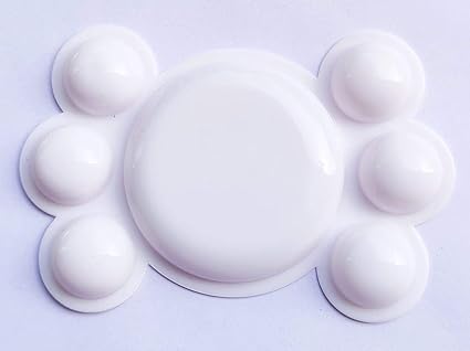 FIRST CLICK Art 8 Wells Small Palette Size 12cm X 12cm + 7 Wells Palette Size 12cm X 8cm Set of 2 Dish - Image 3