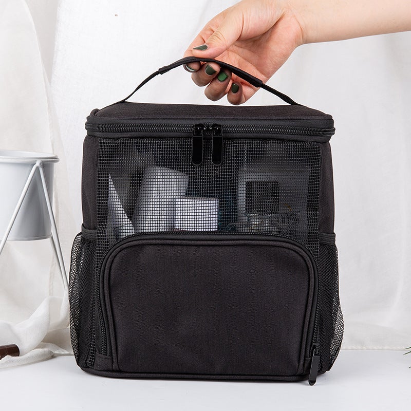 Mesh Waterproof Cosmetic Bag For Women, Satchel Large-Capacity Toiletry Bag, Men'S Cosmetics Daily Necessities Travel Cosmetics Bag - Image 5