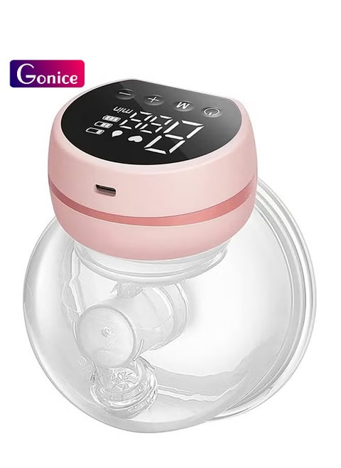 Rechargeable Portable Wearable Electric Breast Pump With Low Noise And Hands-Free With 3 Modes, 9 Levels, Memory Function, Massage Mode