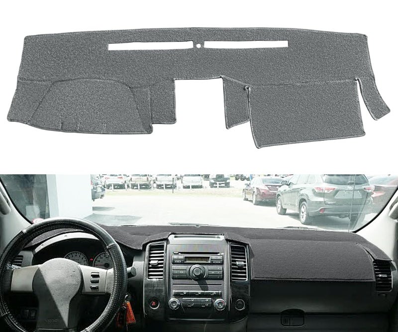 Yiz Dash Cover Mat Pad Carpet Custom Fit for Nissan Frontier 2005-2021/Xterra 2005-2015/Pathfinder 2005-2012, 2009-2012 Suzuki Equator Dashboard Pad Cap Carpet Protector (Dark Gray) Y66 - Image 5