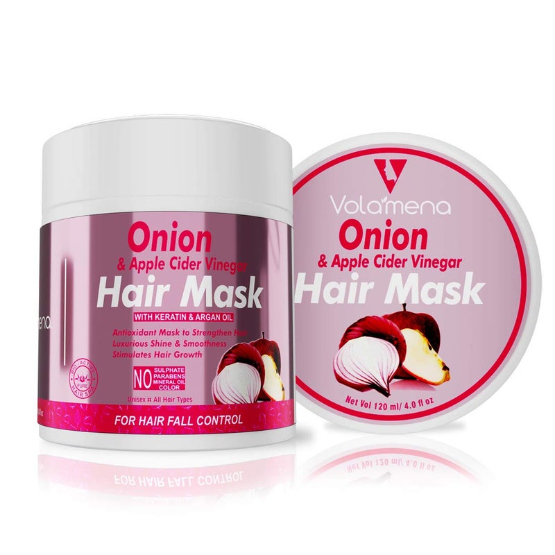 VOLAMENA WITH DEVICE Volamena Onion Apple Cider Vinegar Hair MaskHair Spa Hair Growth hair Fall Control 120 ml - Image 1