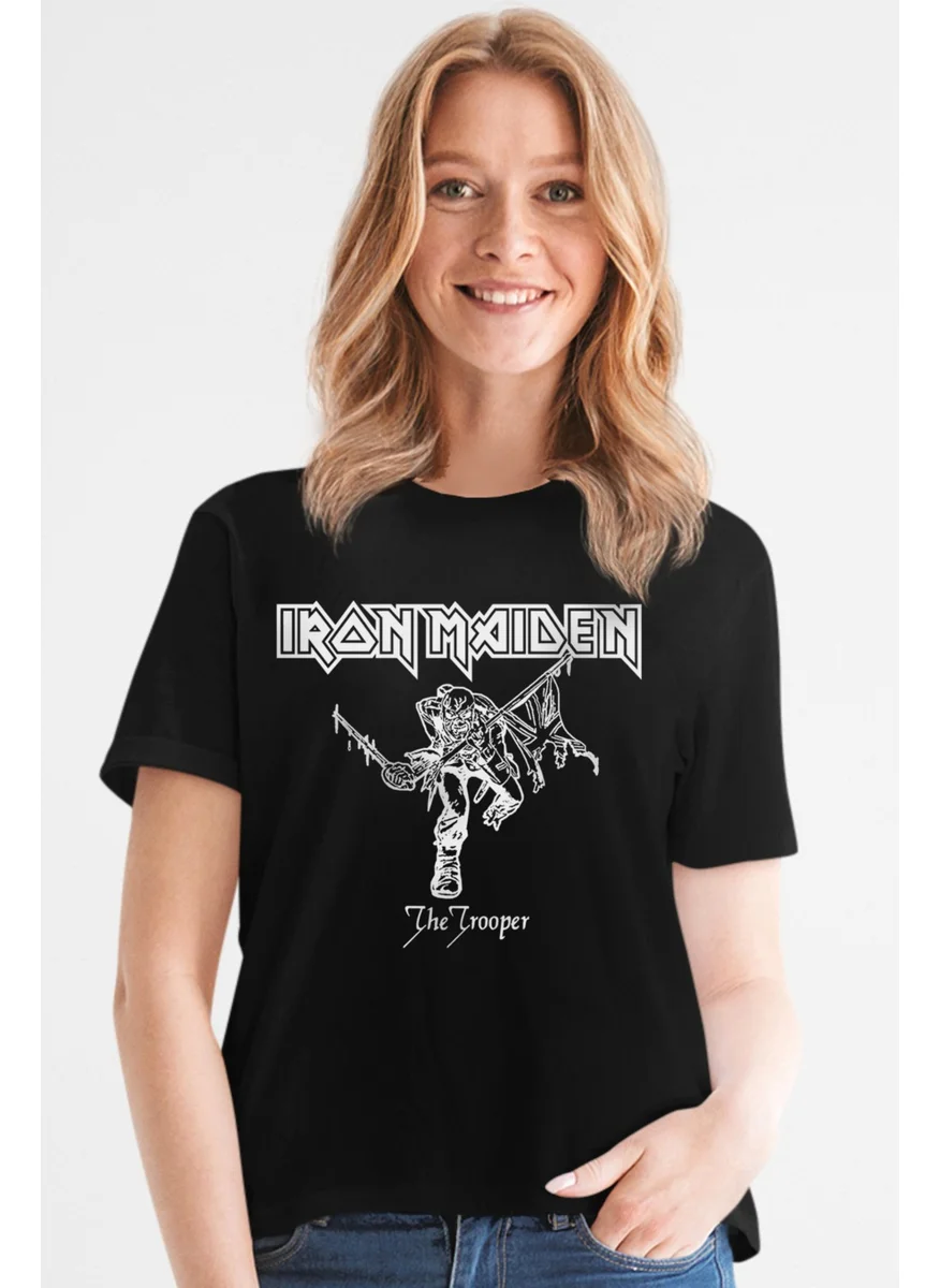 روك اند رول Iron Maiden Black Women's T-Shirt