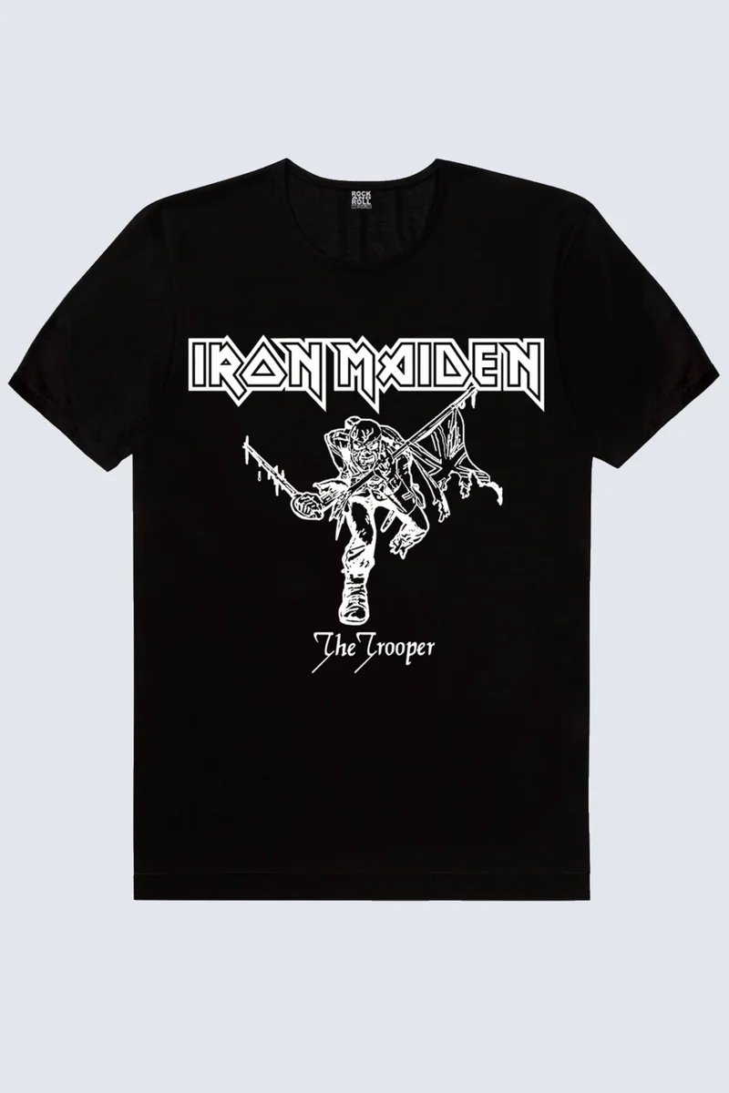 Rock&Roll Iron Maiden Black Women's T-Shirt
