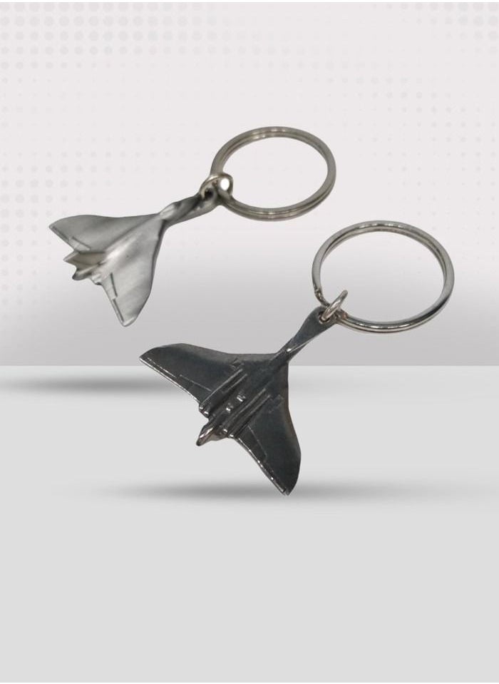 Fighter Gifts Vulcan Pewter Keychain 