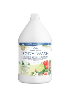 BERGMAN KELLY BERGMAN KELLY Refill Gallon Size Body Wash 128 fl oz Tropical Waterfall Scent Delight Your Guests with an Invigorating and Refreshing Body Wash Quality Guest Hotel Toiletries in Bulk 