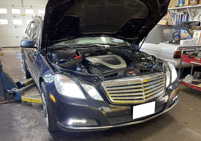 iJDMTOY مجموعة لوحة دائرة ضوء موقف LED أبيض iJDMTOY متوافقة مع مرسيدس 2010-2013 W212 E-Class E350 E550 E63 AMG Pre-LCI - Image 4