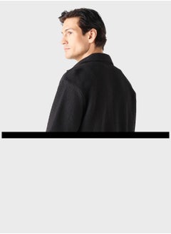 Iconic Iconic Relaxed Fit Textured Shirt with Short Sleev  - Image 2