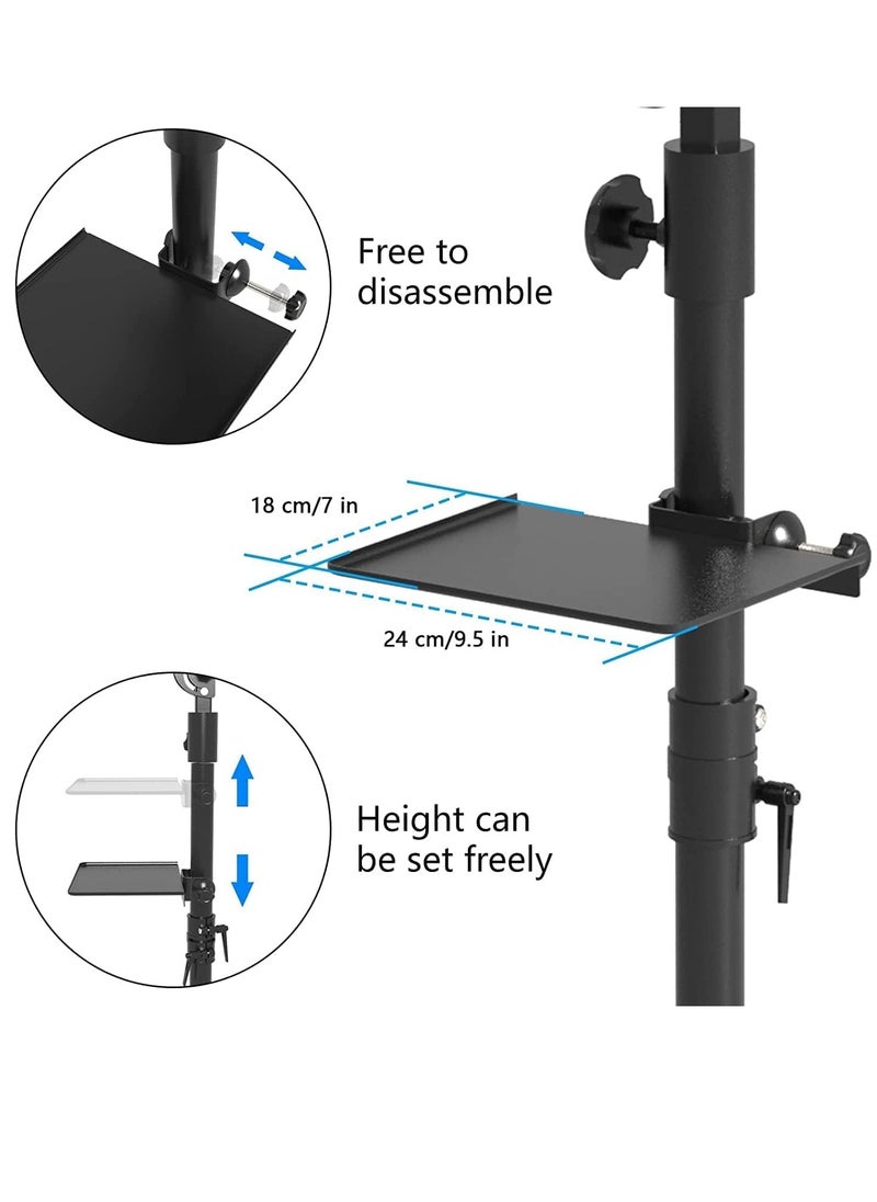 bikurpia - Tattoo Armrest Stand Legrest Bracket, Tattoo Arm Rest with Non-Slip Base, Height Adjustable, Tiltable, Thickened Black Leather Cushion with Tattoo Supplies Storage Panel - Image 1
