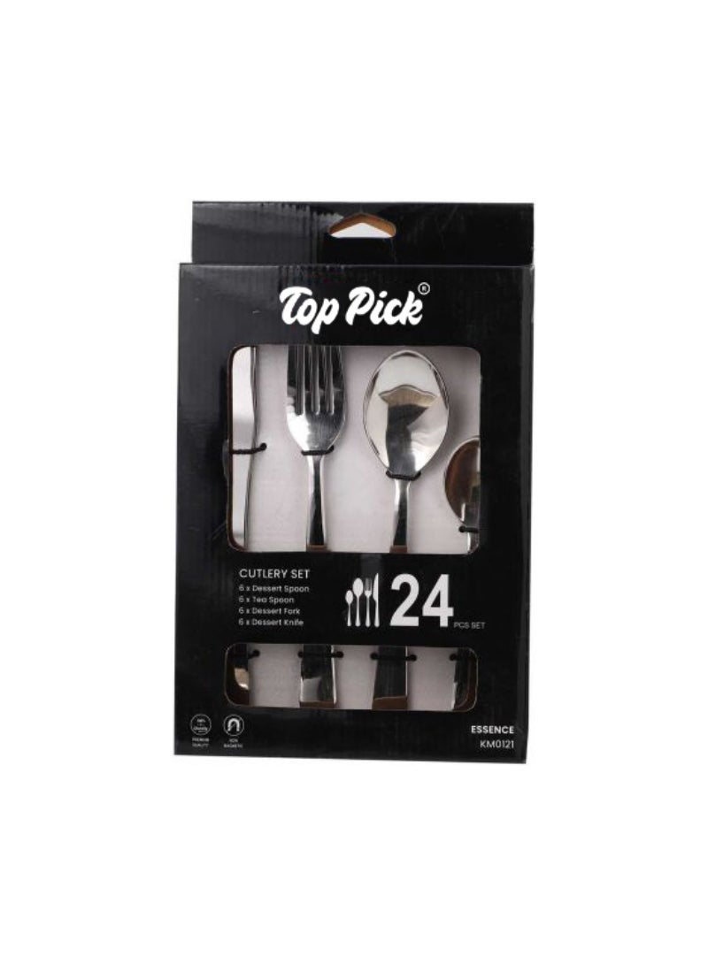 Top Pick S/S Cutlery Set Km0121 24 Pcs Essence