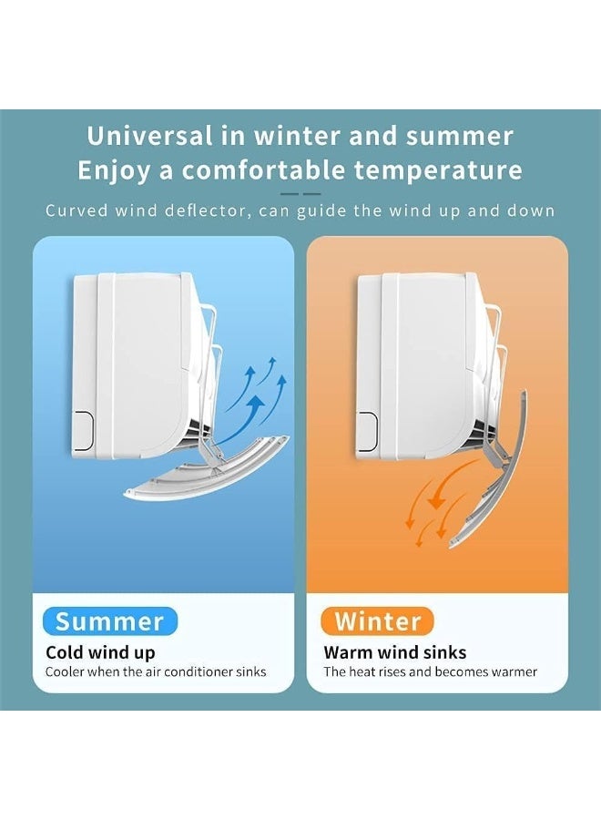 Retractable AC Wind Deflector – Wall-Mounted Air Conditioner Air Guide, Anti-Blowing Airflow Controller for Even Cooling & Comfort (Picture May Vary) - Image 4