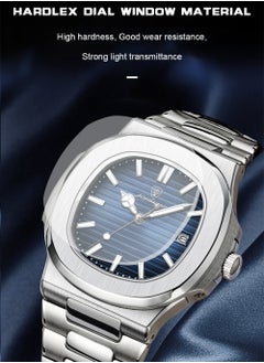 POEDAGAR Watches for Men Quartz Stainless Steel Water Resistant Analog Watch  - Image 2