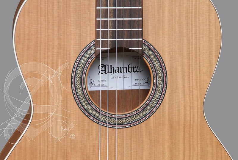 ALHAMBRA غيتار كلاسيكي إسباني ألهمبرا Z-Nature مع حقيبة - Image 4