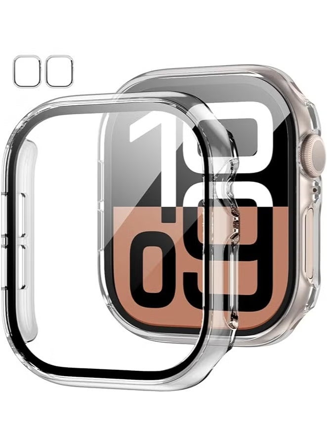 Full Body Protective Case for Apple Watch 44mm - with Tempered Glass Screen Protector, Compatible with Series 6/5/4  - Image 1