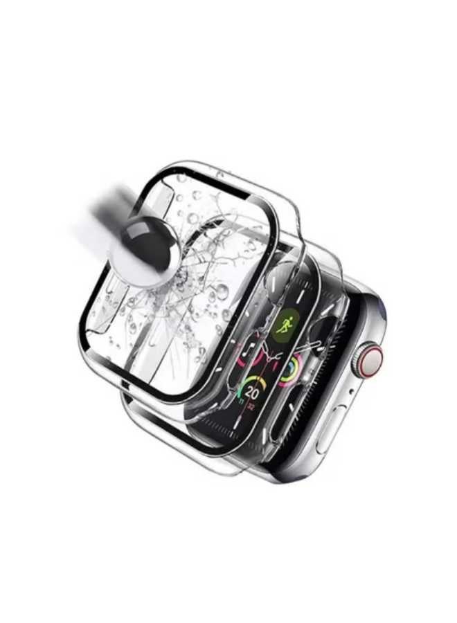 Full Body Protective Case for Apple Watch 44mm - with Tempered Glass Screen Protector, Compatible with Series 6/5/4  - Image 4