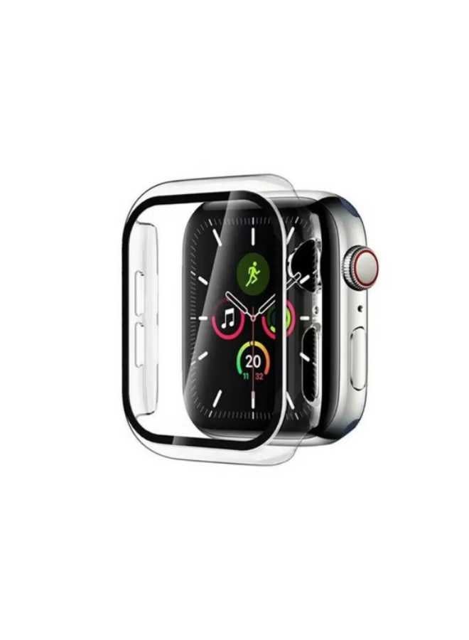 Full Body Protective Case for Apple Watch 44mm - with Tempered Glass Screen Protector, Compatible with Series 6/5/4  - Image 2