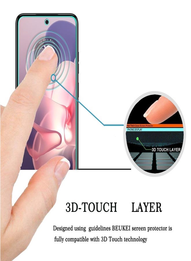 beukei (3 Pack) Designed for Motorola Moto G Power 5G (2024) Screen Protector Tempered Glass,Anti Scratch, Bubble Free - Image 2