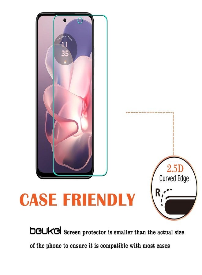 beukei (3 Pack) Designed for Motorola Moto G Power 5G (2024) Screen Protector Tempered Glass,Anti Scratch, Bubble Free - Image 4