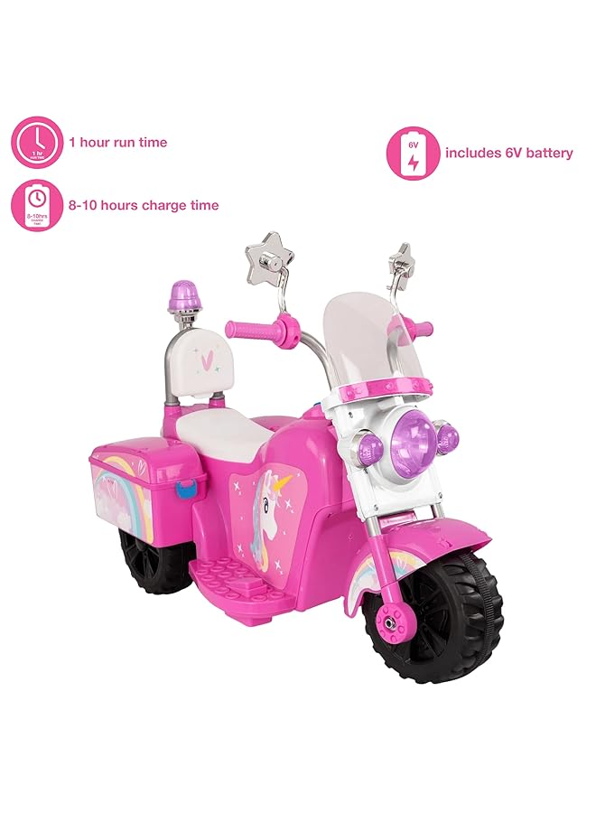 إيفو دراجة ثلاثية العجلات إلكترونية يونيكورن مع ضوء وصوت وردي 1437561 - Image 5