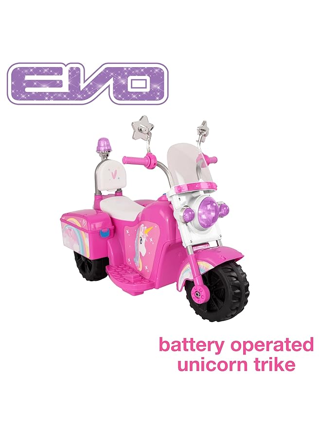 إيفو دراجة ثلاثية العجلات إلكترونية يونيكورن مع ضوء وصوت وردي 1437561 - Image 3