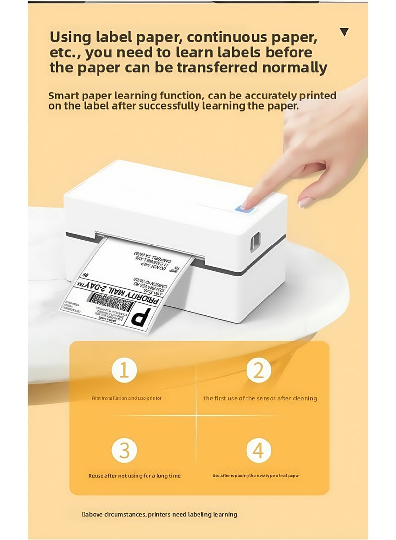 Claison ​​Thermal Printer, Thermal Barcode Label Printer, Adhesive Sticker Printer, Clothing Tag Label Machine​ - Image 3