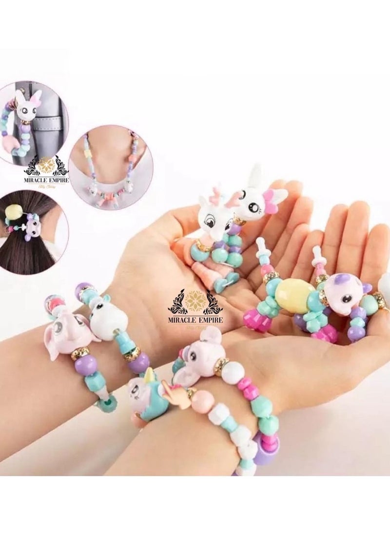 Miracle Empire Pet Beads Bracelet Turns Into A Dog Toy Girls Toys Handmade Party Doggy For Kids Animals Education Gifts  - Image 5