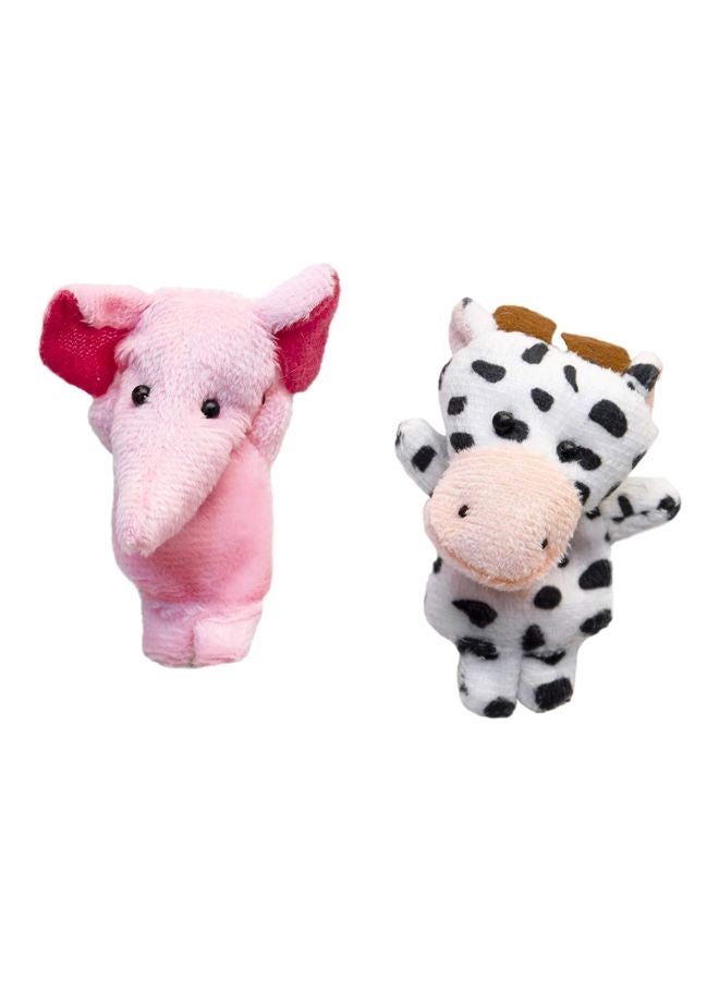 إسكدنيا مجموعة دمى الإصبع بشكل حيوانات أرنب وكلب ودب من 10 قطع - Image 5