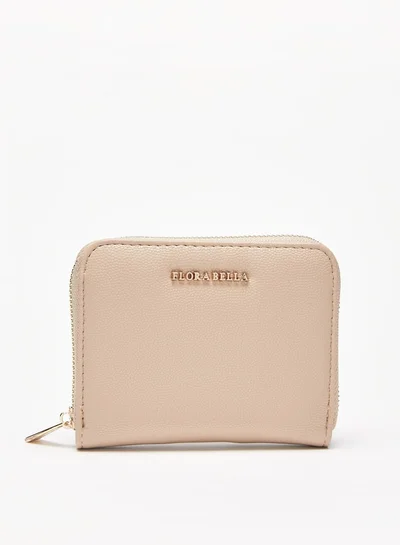 Flora Bella By Shoexpress Textured Zip Around Wallet