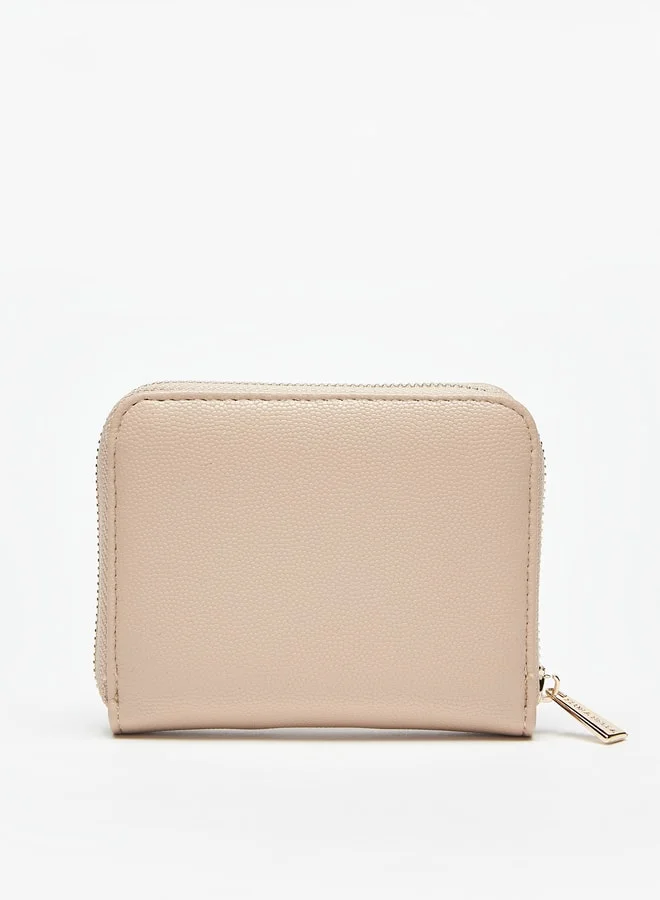 Flora Bella By Shoexpress Textured Zip Around Wallet