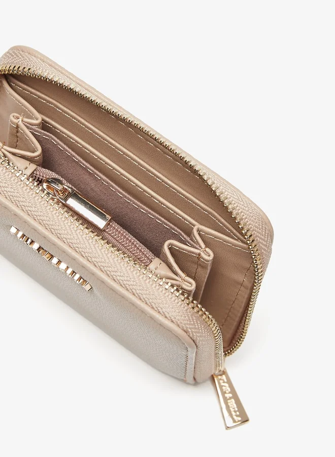 Flora Bella By Shoexpress Textured Zip Around Wallet