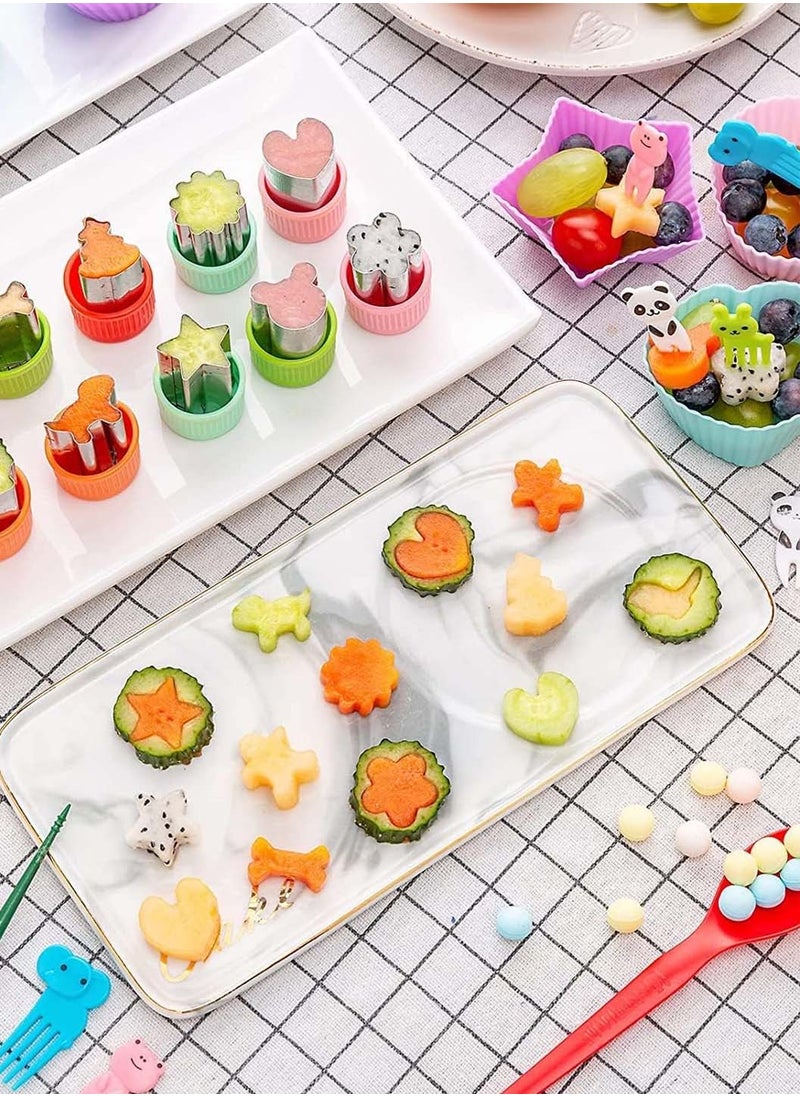LEOKOR - 42 Pcs Sandwich Cookie Cutters Set,Food Grade Stainless Steel Cutter Set With Different Shapes, DIY Sandwich Mold Cutters Lunch Box Mold for Kids - Image 1