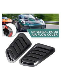 Generic Car Hood Sticker False Vents, 2pcs Universal Hood Decoration Air Vents for Car Hood Cover, Bonnet Vent Decal Air Intake Trim Cover  - Image 4