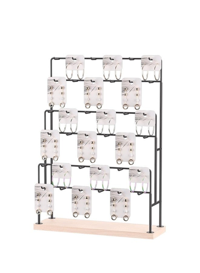 Adugay Earring Holder Organizer,Jewelry Card Vendor Booth Display Stand,Keychain Vendors Event Retail Display Rack,Earring Storage Stand in Market and Stores (Black) - Image 1