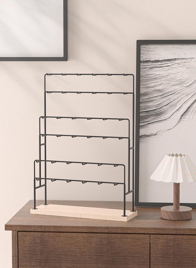 Adugay Earring Holder Organizer,Jewelry Card Vendor Booth Display Stand,Keychain Vendors Event Retail Display Rack,Earring Storage Stand in Market and Stores (Black) - Image 5