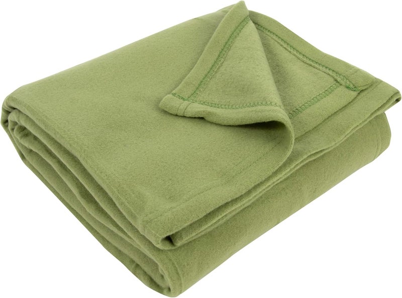 Trailmaker 50x60 Throw Blankets, Ultra Soft Hypoallergenic Fleece Fall Throw Blanket for Livingroom, Couch, Chair, Bed, Fern Green - Image 3