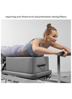 NOAEOU Pilates Box for Reformer，Pilates Reformer Box for Exercises that Improve Range of Motion and Flexibility，Can be Used Independently (Gray)  - Image 3