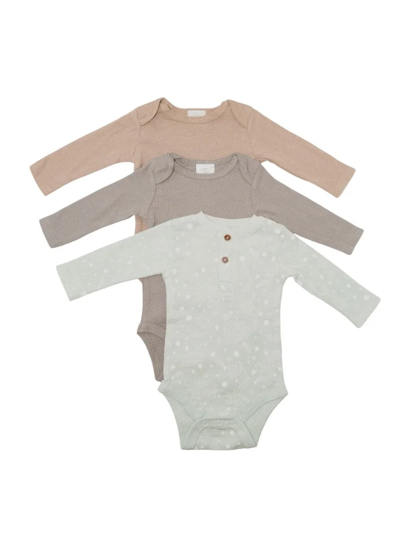 Bambimici Bambimici  Khai Long Sleeve Bodysuit 3-Piece - Assorted