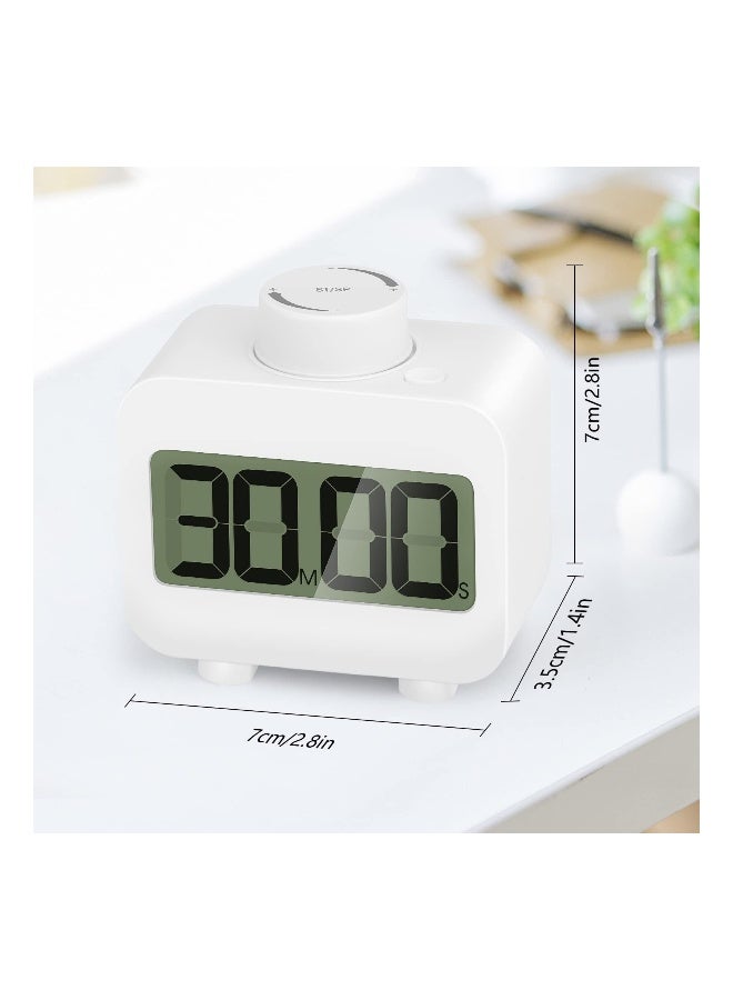 Digital Timer Kitchen Visual Digital Timer Rotating Mute Timer For Kids And Adults Timers For Cooking Study Exercise Bathroom Productivity'S Time Management - Image 3