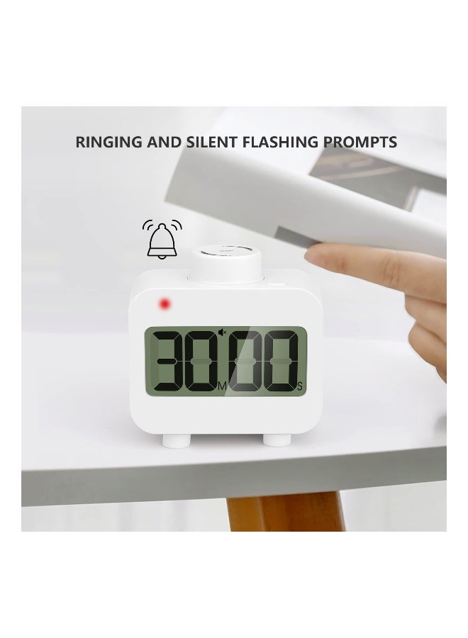 Digital Timer Kitchen Visual Digital Timer Rotating Mute Timer For Kids And Adults Timers For Cooking Study Exercise Bathroom Productivity'S Time Management - Image 4