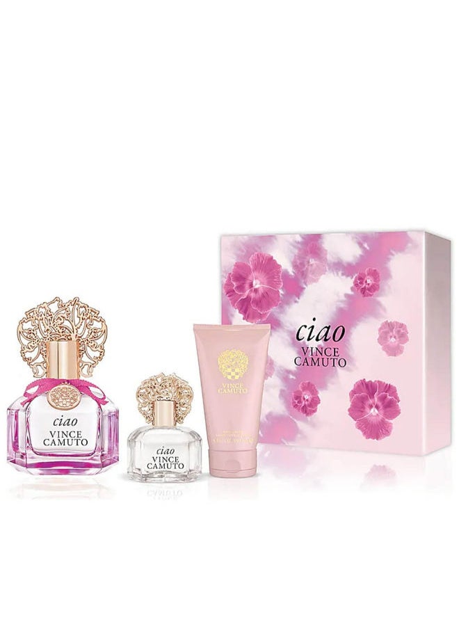 VINCE CAMUTO مجموعة هدايا فينس كاموتو تشاو - أو دو بارفان 100 مل + 7.5 مل + لوشن للجسم 150 مل  - Image 2